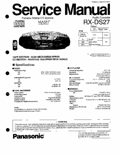 Panasonic rx-ds27 CD 